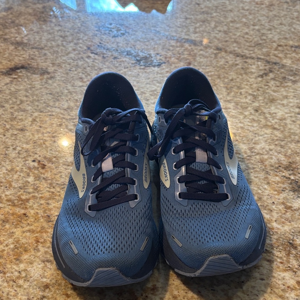 Brooks Blue and Gray Athletic Shoes